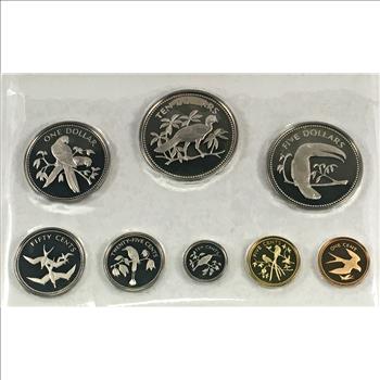 1974 Proof Set of the Coinage of Belize*Set of Eight Deep Cameo Coins in Original Packaging