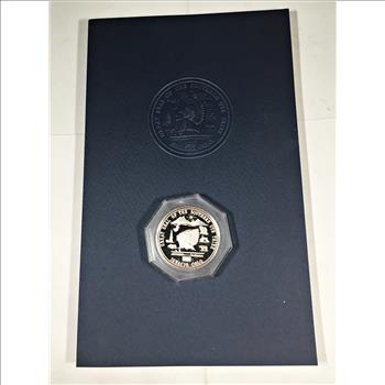 1974 The Southern Ute People's History, .80oz .999 Silver Medallion and Signature of the Tribal Chairman*Numbered