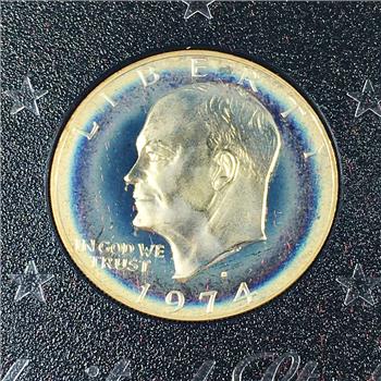 1974-S Eisenhower Proof Silver Dollar*In Original US Mint Custom Holder