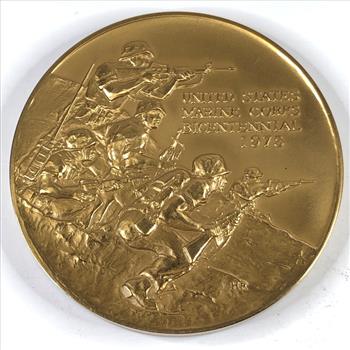 1975 United States Marine Corp Bicentennial Bronze Medallion*Approx. 9oz.*3