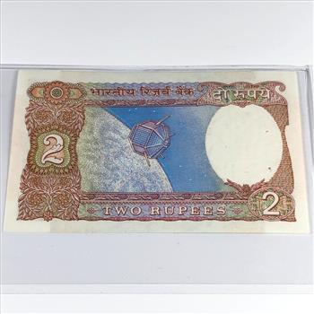 1975-1997 India 2 Rupees Banknote*Crisp Uncirculated