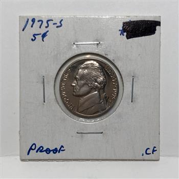 1975-S Proof Jefferson Nickel*Deep Cameo