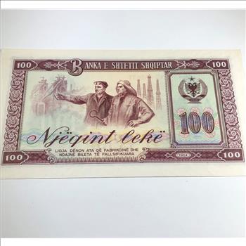 1976 Albania 100 Leke Banknote*Crisp Uncirculated