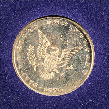 1976 America's Bicentennial Genuine 10K Gold Commemorative Medal*1.664 Grams Total
