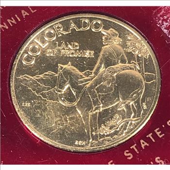 1976 United States Bicentennial and Colorado Centennial Commemorative Medallion*Struck by the Denver Mint*Bronze