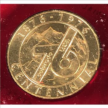 1976 United States Bicentennial and Colorado Centennial Commemorative Medallion*Struck by the Denver Mint*Bronze