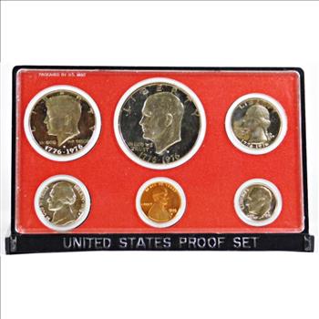 1976 United States Bicentennial Proof Set in Original U.S. Mint Display Case - Deep Mirrors and Cameos