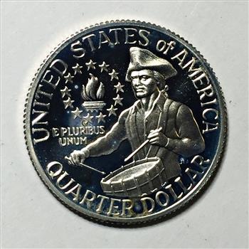 1976-S Proof Silver United States Bicentennial Washington Quarter*Deep Cameo
