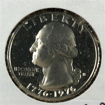 1976-S Proof US Bicentennial Commemorative Washington Quarter*Deep Cameo