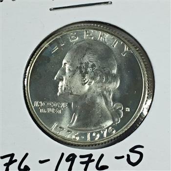 1976-S United States Bicentennial Silver Washington Quarter*High Grade and Nice Luster