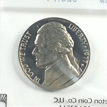 1977-S Proof Jefferson Nickel*Graded Ch Proof 63 by Littleton Coin Company*Sealed Packet