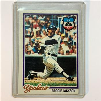1978 Topps Reggie Jackson All Star Card Yankees Hall of Fame Mr. October
