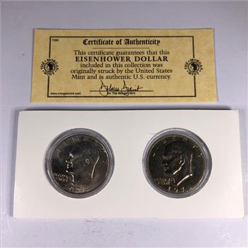 1978-P & D Eisenhower Dollar Collection*High Grade Coins in Custom Holder