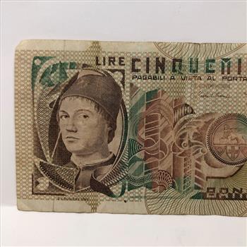 1979 Bank of Italy 5000 Lire Note in Protective Sleeve