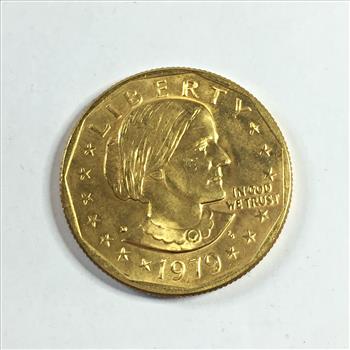 1979-D 24K Gold Layered Susan B. Anthony Commemorative Dollar*High Grade