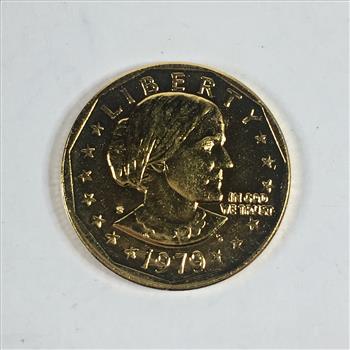 1979-P 24K Gold Layered Susan B. Anthony Dollar*Uncirculated