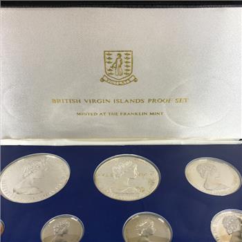 1980 British Virgin Islands Sterling Silver Proof Set*Beautiful Proof Coins with Deep Cameo