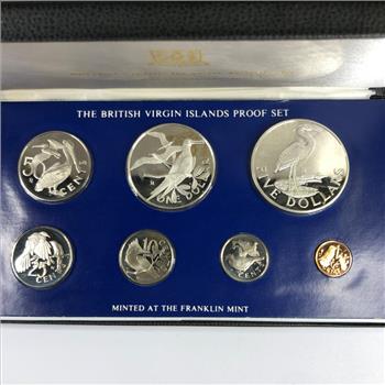 1980 British Virgin Islands Sterling Silver Proof Set*Beautiful Proof Coins with Deep Cameo
