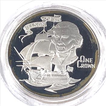 1980 Gibraltar Silver One Crown*In Original Packaging