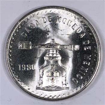 1980 Mexico One Troy Ounce .925 Casa De Moneda De Mexico Peso*High Grade*Lustrous