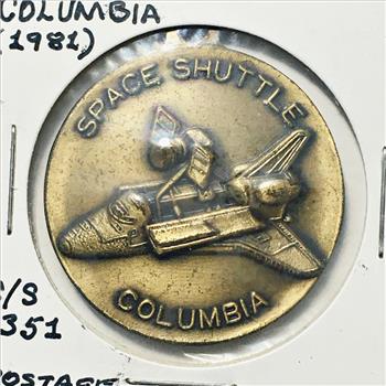 1981 Space Shuttle Columbia Postage Guaranteed Key Ring