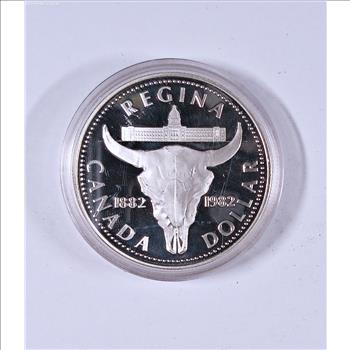 1982 Canada Proof Silver Dollar*Regina Bicentennial Commemorative*Deep Cameo