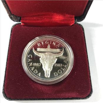 1982 Canada Regina Centennial Silver Dollar*Proof*In Original Packaging