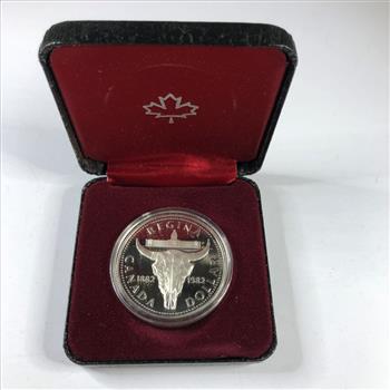 1982 Canada Regina Centennial Silver Dollar*Proof*In Original Packaging