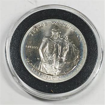 1982-D Uncirculated Silver George Washington 250th Anniversary Commemorative Half Dollar*Capsule