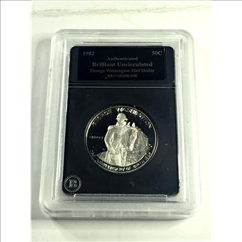 1982-S Proof George Washington Commemorative Half Dollar*Authenticated in Custom Holder