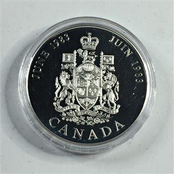 1983 Canada Proof Silver Commemorative - The Prince and Princess of Wales - in Original Royal Canadian Mint Box