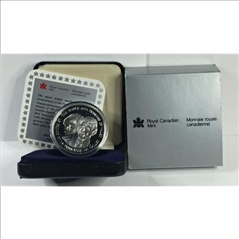 1983 Canada Proof Silver Commemorative - The Prince and Princess of Wales - in Original Royal Canadian Mint Box