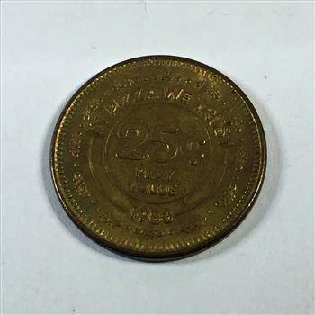 1983 Vintage Chuck E. Cheese Token*25c Play Token
