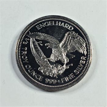 1985 American Prospector*Engelhard*1/2 oz .999+ Fine Silver Round