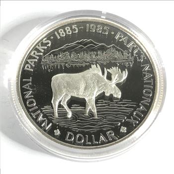 1985 Canada Proof Silver Dollar*Canada National Parks Centennial