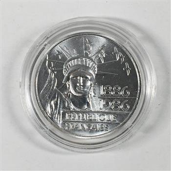 1986 France Proof Silver Liberty Commemorative 100 Francs*0.434oz ASW