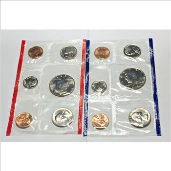 1987 United States Mint Uncirculated Coin Set*Both P & D Mint Marks*In Original US Mint Cellophane Packets