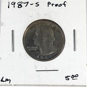 1987-S Proof Washington Quarter*Deep Cameo