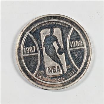1988 Division Champions NBA Silver Medallion Commemorative*One Troy Ounce .999 Silver