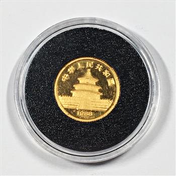 1988 Gold Panda 1/20th oz Coin