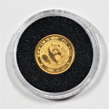 1988 Gold Panda 1/20th oz Coin