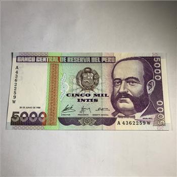 1988 Peru 5000 Intis*Crisp Uncirculated