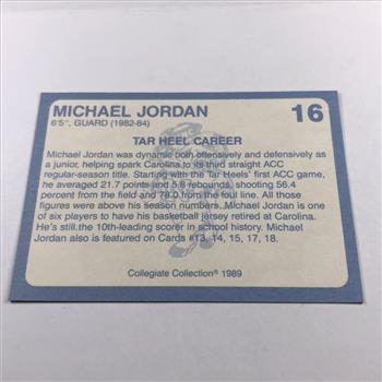 1989 MICHAEL JORDAN Trading Card*North Carolina Guard*Heavy Protective Sleeve