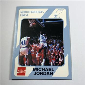1989 MICHAEL JORDON Trading Card*North Carolina Tar Hell Career*Guard