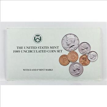 1989 United States Mint Uncirculated Coin Set*Includes P and D Mint Marks*In Original Packaging