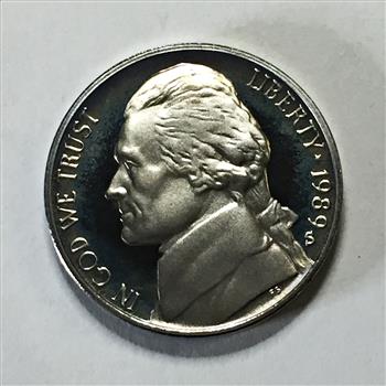 1989-S Proof Jefferson Nickel*Deep Cameo