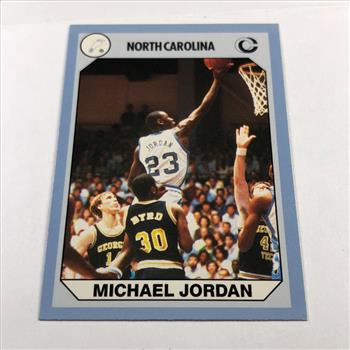 1990 MICHAEL JORDAN Trading Card*North Carolina Guard*Heavy Protective Sleeve