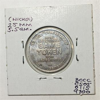 1991 Cyberstation Amusement Park Arcade Token*Nickel*25mm
