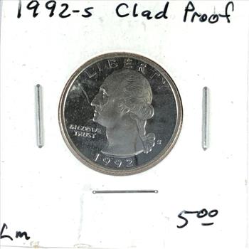 1992-S Proof Washington Quarter*Deep Cameo