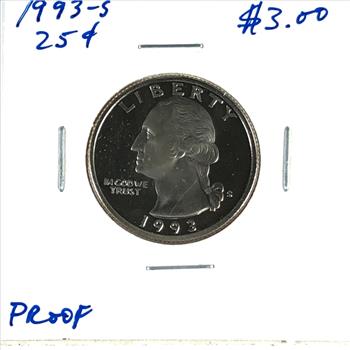 1993-S Proof Washington Quarter*Deep Cameo